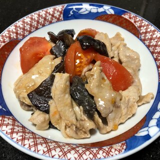 豚肉とトマトのさっぱり炒め